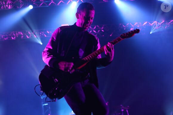 Le groupe de musique M83 en concert au Zénith à Paris, France, le 28 novembre 2016.
