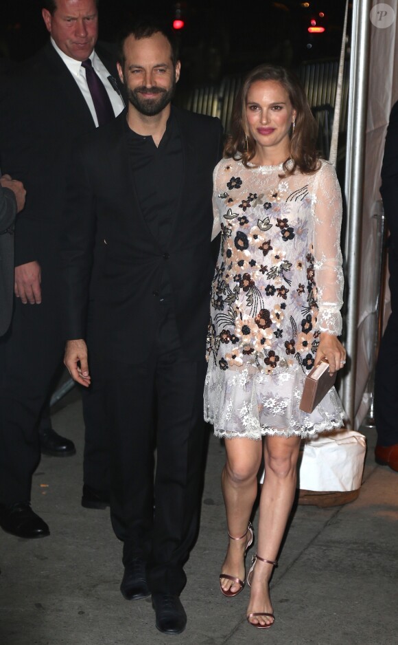 Benjamin Millepied et sa femme Natalie Portman enceinte au 26ème IFP Gotham Independent Film Awards à New York, le 28 novembre 2016