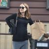 Exclusif - Natalie Portman (enceinte) fait ses courses à Los Feliz le 12 novembre 2016