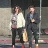 Mandy Moore est allée déjeuner et faire du shopping avec son compagnon Taylor Goldsmith à Hollywood, le 28 novembre 2016
