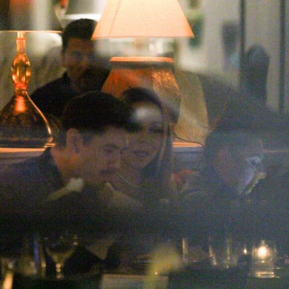 Exclusif - Mariah Carey est allée diner avec Bryan Tanaka (son danseur sur scène) au restaurant Berris à West Hollywood. Depuis sa séparation officielle du 27 octobre 2016 avec son ex compagnon James Packer, Mariah semble passer beaucoup de temps avec ce nouveau compagnon… Le 2 novembre 2016