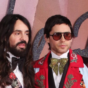 Alessandro Michele et Jared Leto au Fashion Awards 2016 au Royal Albert Hall à Londres, Royaume Uni, le 5 décembre 2016.