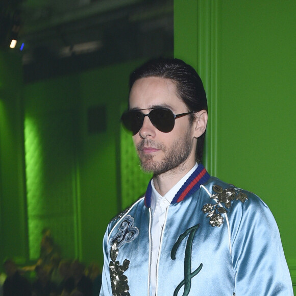 Jared Leto - People au défilé de mode hommes Gucci collection prêt-à-porter Printemps-Eté 2017 à Milan, le 20 juin 2016.