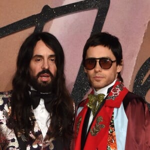 Alessandro Michele et Jared Leto au Fashion Awards 2016 au Royal Albert Hall à Londres, Royaume Uni, le 5 décembre 2016.