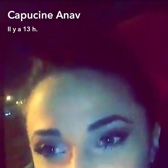 Capucine Anav s'agace sur Snapchat, mardi 6 décembre 2016