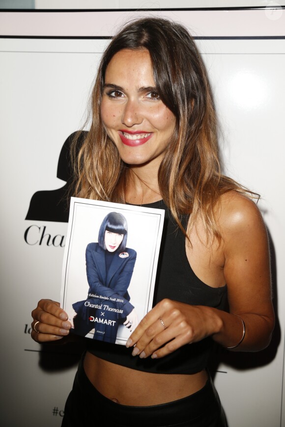 Joyce Jonathan à la soirée "Chantal Thomass Damart" au club Les Bains, Paris, le 15 septembre 2016.