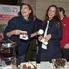 Inès de La Fressange et Zoé Félix - Lancement de la 6ème opération "Les goûters du coeur 2016 " (du 7 au 16 décembre 2016) au Café de la Paix, en soutient à l'association Mécénat Chirurgie Cardiaque, à Paris, France, le 7 décembre 2016. Inès de La Fressange est marraine de l'opération. © Giancarlo Gorassini/Bestimage