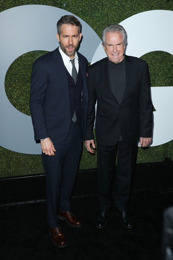 Ryan Reynolds et Warren Beatty - Soirée des GQ Men of The Year au Chateau Marmont. West Hollywood, Los Angeles, le 8 décembre 2016.