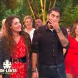 Jesta et Benoît - Finale de "Koh-Lanta, L'île au trésor". Sur TF1, le 9 décembre 2016.