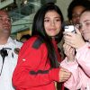 Kylie Jenner arrive à l'ouverture de sa première boutique au centre commercial de Topanga le 9 décembre 2016