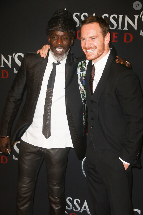 Michael K. Williams et Michael Fassbender - Avant-première du film Assassin's Creed' à l'AMC Empire à New York, le 13 décembre 2016