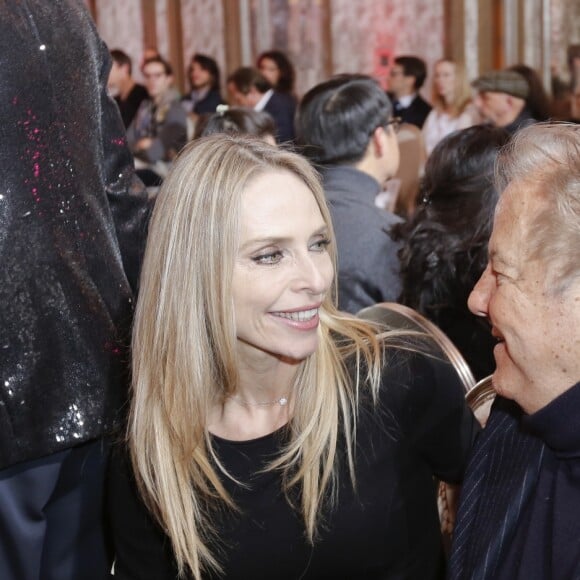 Tonya Kinzinger et Massimo Gargia lors du défilé du créateur Patrick Boffa au Plaza Athénée à Paris, France, le 8 décembre 2016. © Philippe Doignon/Bestimage