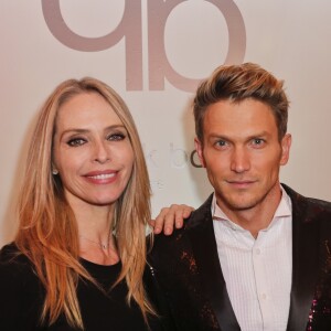 Tonya Kinzinger et Pierre Barbe (directeur de la Communication du Groupe Comexposium) lors du défilé du créateur Patrick Boffa au Plaza Athénée à Paris, France, le 8 décembre 2016. © Philippe Doignon/Bestimage