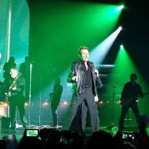 Eddy Mitchell, Johnny Hallyday et Jacques Dutronc - Premier concert "Les Vieilles Canailles" à Paris, du 5 au 10 novembre 2014.