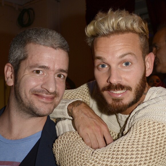 Le chanteur Grégoire et Matt Pokora (M. Pokora) - People assistent au concert de Patrick Bruel qui chante Barbara au Théâtre du Châtelet à Paris le 6 juin 2016.