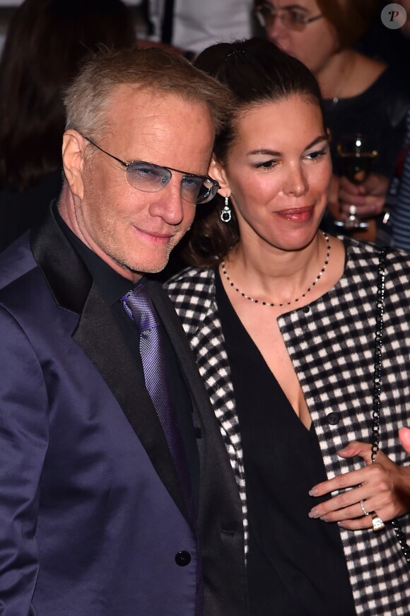 Christophe Lambert et sa nouvelle compagne Karima Raynal Gras à la soirée de lancement de la série "Mata Hari" produite par Star Media en partenariat avec Channel One Russia et Inter Ukraine, au MIPCOM 2016 à Cannes le 16 octobre 2016. © Bruno Bebert/Bestimage