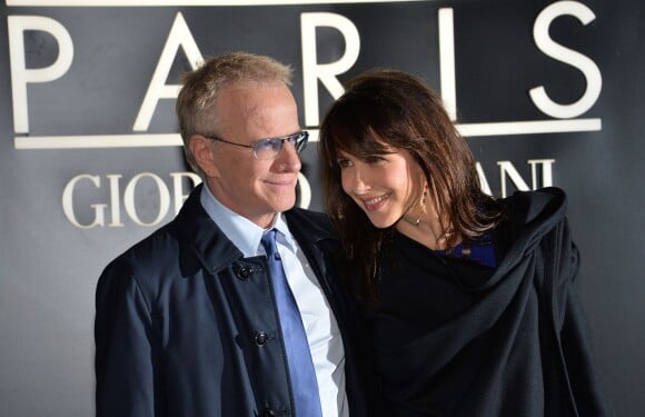 Sophie Marceau et Christophe Lambert au Palais de Tokyo à Paris, le 21 janvier 2014.