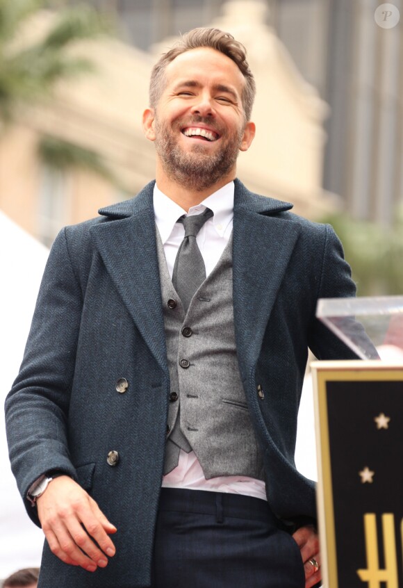 Ryan Reynolds reçoit son étoile sur le Walk of Fame à Hollywood, le 15 décembre 2016