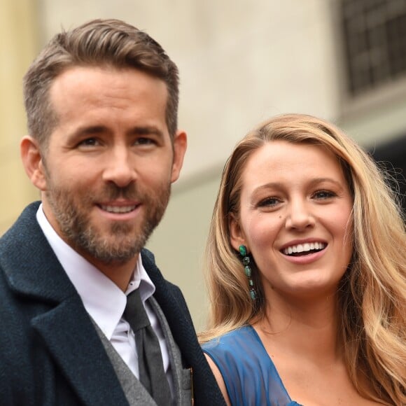 Ryan Reynolds et sa femme Blake Lively - Ryan Reynolds reçoit son étoile sur le Walk of Fame à Hollywood, le 15 décembre 2016