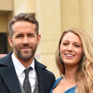 Ryan Reynolds et sa femme Blake Lively - Ryan Reynolds reçoit son étoile sur le Walk of Fame à Hollywood, le 15 décembre 2016