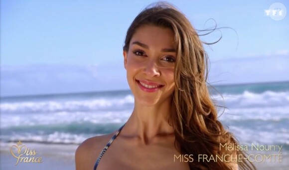 Miss Franche-Comté 2016 : Mélissa Nourry - Concours Miss France 2017. Sur TF1, le 17 décembre 2016. 
