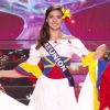Miss Réunion Ambre Nguyen en tenue régionale pour le titre de Miss France 2017 - Concours Miss France 2017. Sur TF1, le 17 décembre 2016. 