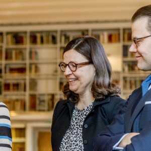 La princesse Victoria et le prince Daniel de Suède visitent l'institut suédois à Rome, le 16 décembre 2016, lors de leur déplacement à Rome.16/12/2016 - Rome