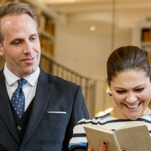 La princesse Victoria et le prince Daniel de Suède visitent l'institut suédois à Rome, le 16 décembre 2016, lors de leur déplacement à Rome.16/12/2016 - Rome