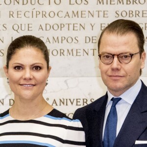 La princesse Victoria et le prince Daniel de Suède visitent l'Organisation des Nations unies pour l'alimentation et l'agriculture à Rome, le 16 décembre 2016, lors de leur déplacement à Rome.16/12/2016 - Rome