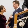 La princesse Victoria et le prince Daniel de Suède lors de la célébration de Sainte-Lucie à l'ambassade de Suède à Rome. Le 15 décembre 2016 15/12/2016 - Rome