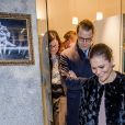 La princesse Victoria de Suède et le prince Daniel visitent un concept store suédois à Milan le 16 décembre 2016. 16/12/2016 - Milan