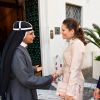 La princesse Victoria et le prince Daniel de Suède rencontrent les religieuses de l'Ordre du Saint-Sauveur à Rome, le 15 décembre 2016, lors de leur déplacement à Rome.15/12/2016 - Rome