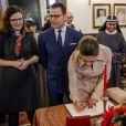 La princesse Victoria et le prince Daniel de Suède rencontrent les religieuses de l'Ordre du Saint-Sauveur à Rome, le 15 décembre 2016, lors de leur déplacement à Rome.15/12/2016 - Rome