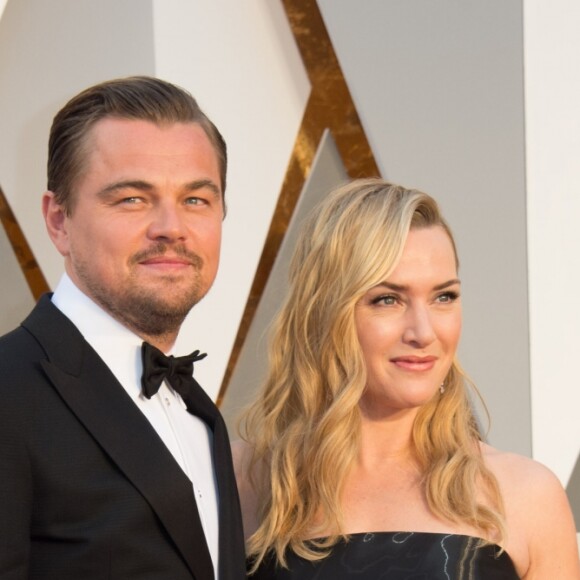 Leonardo DiCaprio et Kate Winslet - Arrivées à la 88e cérémonie des Oscars à Hollywood, le 28 février 2016.