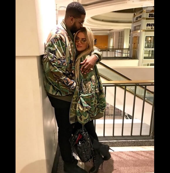 Khloé Kardashian et Tristan Thompson sur une photo publiée sur Instagram le 18 décembre 2016