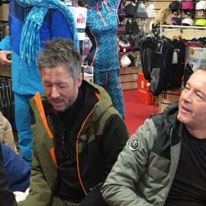 Jean-Luc Lemoine et Jean-Michel Maire au ski, à Montgenèvre, Twitter, 17 décembre 2016