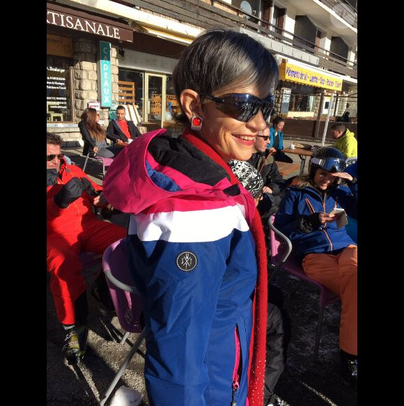 Isabelle Morini-Bosc au ski, à Montgenèvre, 17 décembre 2016, sur Twitter