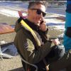 Jean-Luc Lemoine souriant au ski, à Montgenèvre, Twitter, 17 décembre 2016