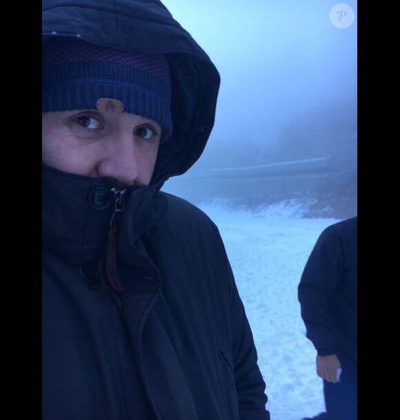 Mokthar au ski, à Montgenèvre, Twitter, 16 décembre 2016