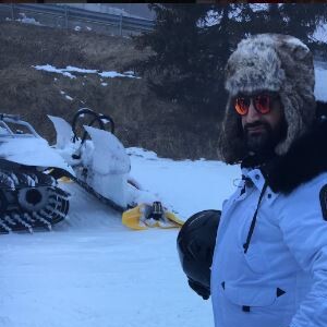 Cyril Hanouna au ski, à Montgenèvre, Twitter, 16 décembre 2016