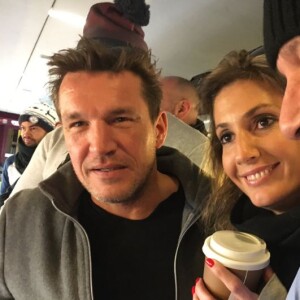 Benjamin Castaldi, Caroline Ithurbide et Jean-Michel Maire, à Montgenèvre, Twitter, 16 décembre 2016