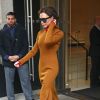 Victoria Beckham quitte l'hôtel Edition à New York le 6 décembre 2016.