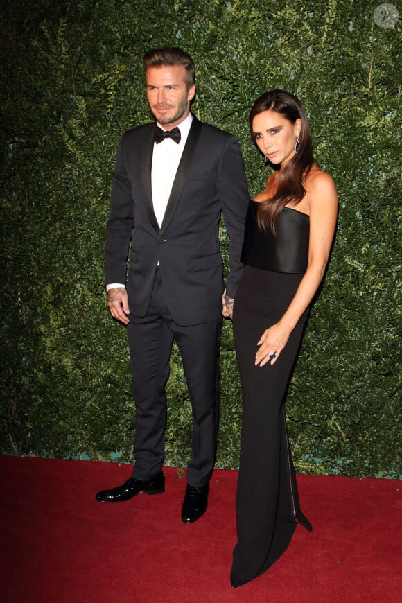 David Beckham et sa femme Victoria Beckham à la Soirée "Evening Standard Theatre Awards" à Londres le 30 novembre 2014.