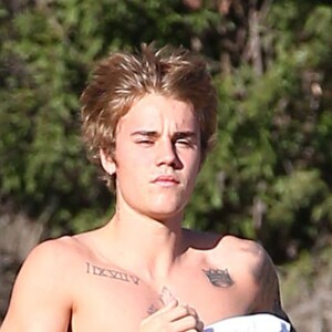 Justin Bieber fait son jogging à Hollywood le 20 décembre 2016.