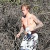 Justin Bieber fait son jogging à Hollywood le 20 décembre 2016.