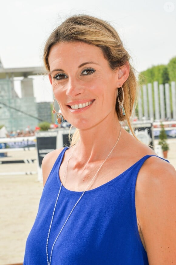 Exclusif - Sophie Thalmann - People lors du Longines Paris Eiffel Jumping au Champ-de-Mars à Paris, le 4 juillet 2015.