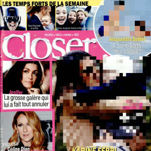 Couverture de Closer, numéro en kiosques dès le 23 décembre2016.