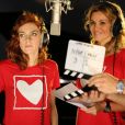 Ingrid Chauvin et Anaïs Delva ont enregistré la chanson Coeur à coeur au profit de Mécénat Chirurgie Cardiaque. Décembre 2016.