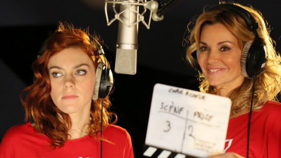 Ingrid Chauvin et Anaïs Delva ont enregistré la chanson Coeur à coeur au profit de Mécénat Chirurgie Cardiaque. Décembre 2016.