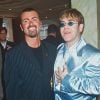 George Michael et Elton John à Londres, en juin 1995. 